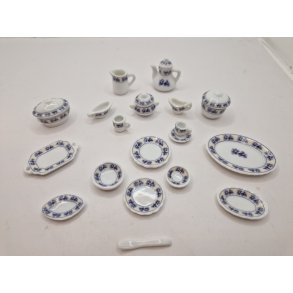 Stel med blå/lilla orkideer