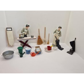 Rengørings ting, Strygejern, vaskemaskiner og andet i alle størrelser