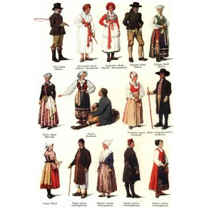 Dukker i folkedanser dragter eller national dragter