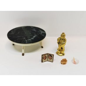 Petite princess bord og nips fra 1960'erne i original emballage (antik)