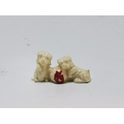 Hunde med bold i plastik (brugt)