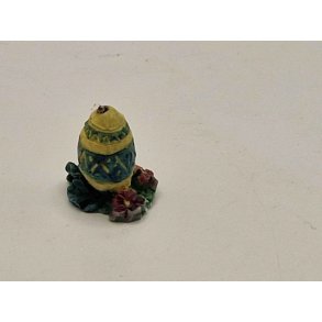 Meget lille pskeg i resin (brugt)