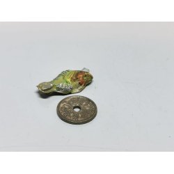 Gul fladfisk i plastik (hndlavet)