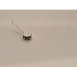 Juletromme grn/hvid (hndlavet)  0,5