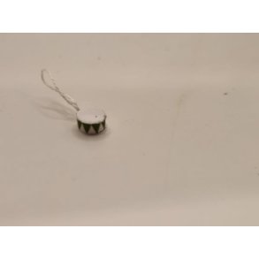 Juletromme grn/hvid (hndlavet)  0,5