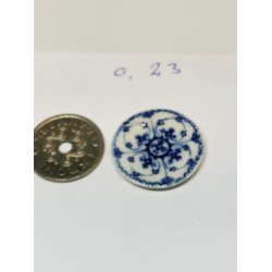 Bl Musselmalet tallerken 2,3 cm (ny)