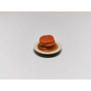 Tallerken med pandekager og sirup (ny)