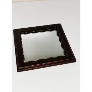 Spejl med mahogni ramme (ny)