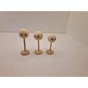 Hatte holder med ansigt (hndlavet)