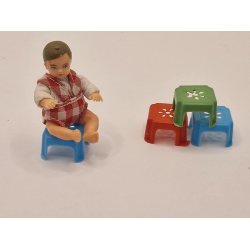 Meget lille skammel i plastik (ny)