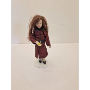 Knap gul, bl, brun  0,4 cm (ny)