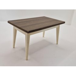 Spisebord I plastik til dukkehus scala 1:12 (brugt)