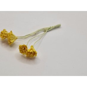 4 gule blomster (brugte)