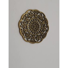 Dekorations plade i messing (3 cm)(ny)