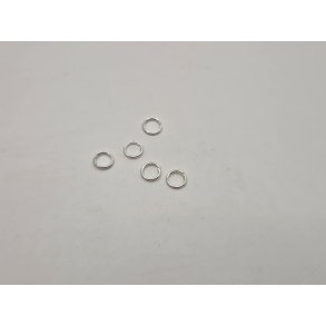 5 stk O'ringe i metal (0,5 cm)(nye)