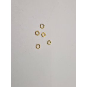 5 stk O'ringe i metal (0,4 cm)(nye)