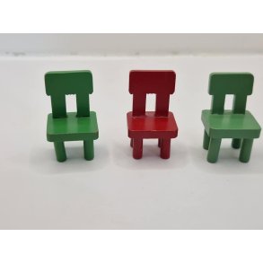 Brne stol i tr (brugt)