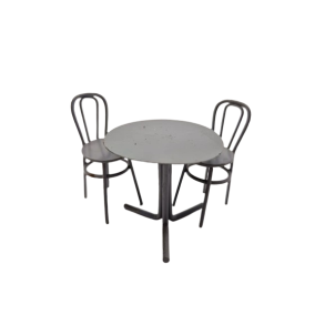 Caf st i metal til dukkehus 1:18 (brugt)