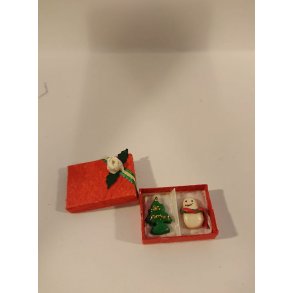 ske med juletr (brugt)