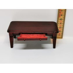 Sofabord med skuffe til dukkehus scala 1:12 (brugt)