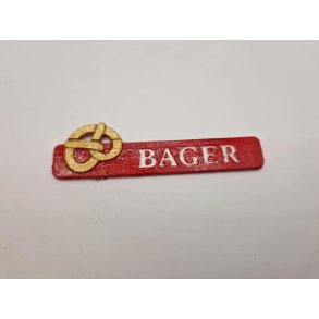  Bager skilt (hndlavet)