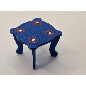 Side bord i tr (hndmalet)