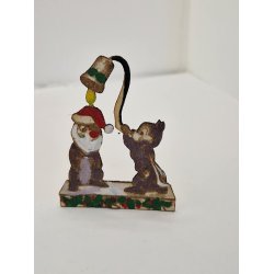  Chip og Chap i tr  5,5 x 7,3 (hndlavet)