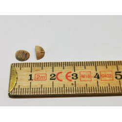 12 stk Skuffe hndtag i umalet tr (nye) 0,7 x 0,5 cm