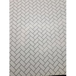 Flise Tapet i kraftig kvalitet 40 x 29 cm DIY791B (nyt)