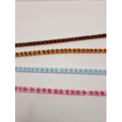 2 farvet chenille piberenser (ny)