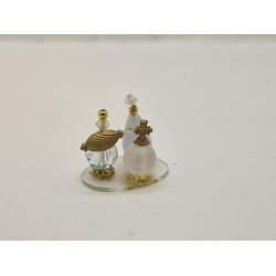 Parfume flasker p plade (brugt)