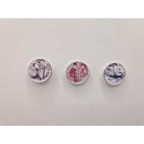 Bjrn Winblad platte i resin (hndlavet)  1,5 cm