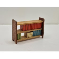 Lille reol med bger fra 1960'erne (gammel)