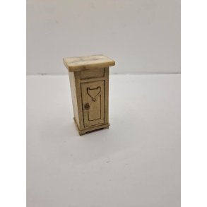 Natbord med marmorplade Gottschalk fra ca 1900 (antik)