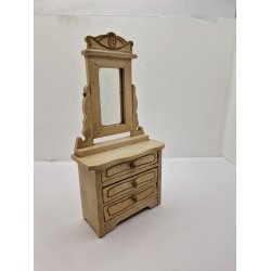 Kommode med spejl. Gottschalk fra omkring 1900 (antik)