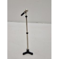 Mikrofon og stativ i metal (nyt)