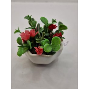 Blomster i porcelns potte (brugt) (nr 2)