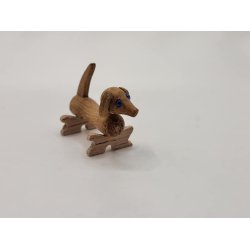 Gravhund med bl jne (hndlavet)