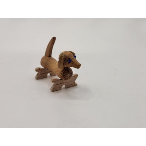 Gravhund med bl jne (hndlavet)