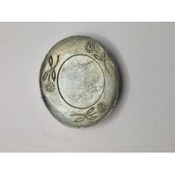 Tallerken/fad i metal (antik)