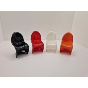 Stol a la Verner Panton i resin (hndlavet)