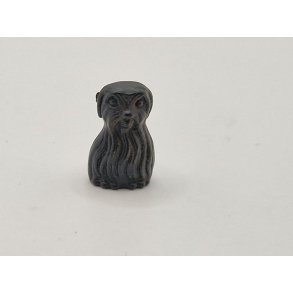 Meget lille hund i plastik (brugt)