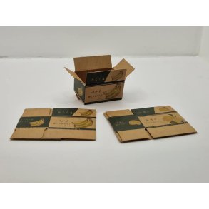 Banan frugt kasse i kraftig karton (ny)