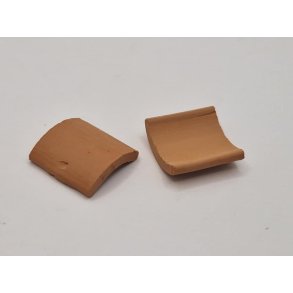  2 tagsten i terrakotta ler (nye)