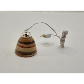 Lampe i keramik til dukkehusscala1:12. 12 volt (hndlavet)