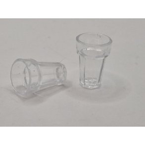 1 stk glas i plastik (nyt)