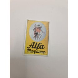 Plakat med Alfa margarine i kraftig karton (hndlavet)