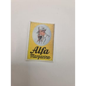 Plakat med Alfa margarine i kraftig karton (hndlavet)