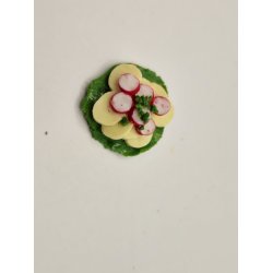 Smrrebrd med nye kartofler og radiser (hndlavet)