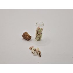 Glas krukke med marcipan konfekt (ny)